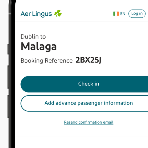 Download the Aer Lingus app