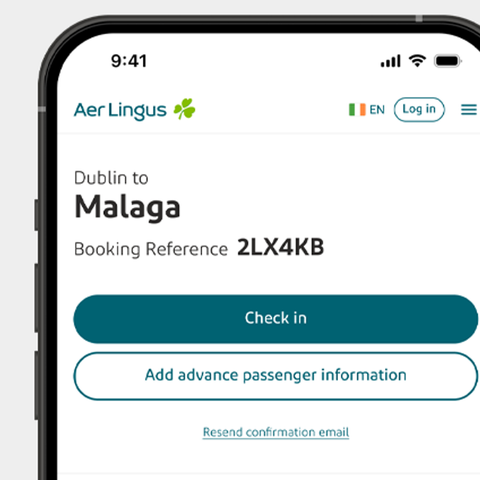 Download the Aer Lingus app