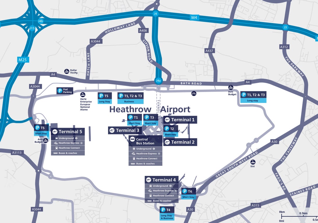 Map Of Heathrow Surrounding Area Heathrow Airport Terminal 2 - Aer Lingus