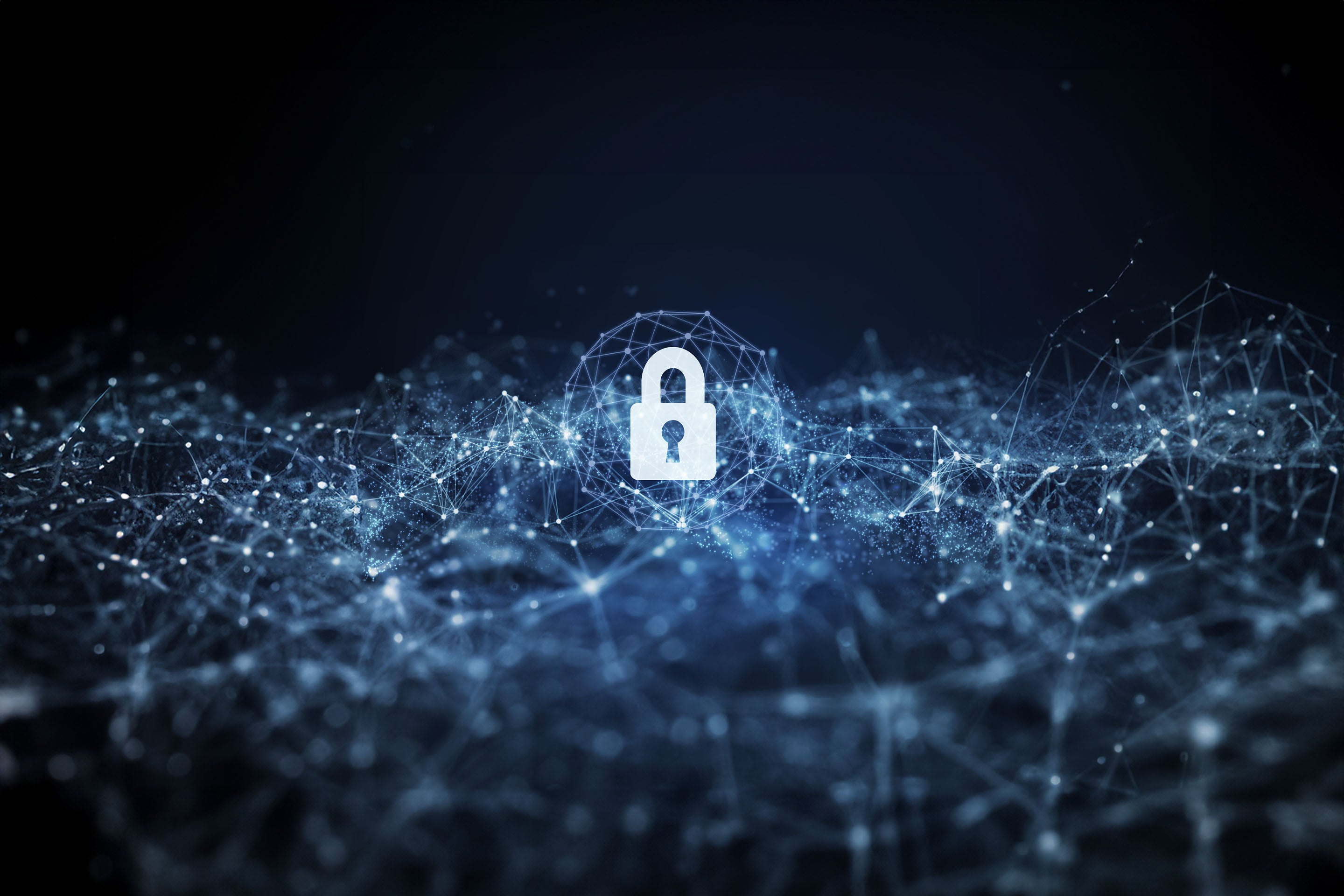 Abstract image of a padlock